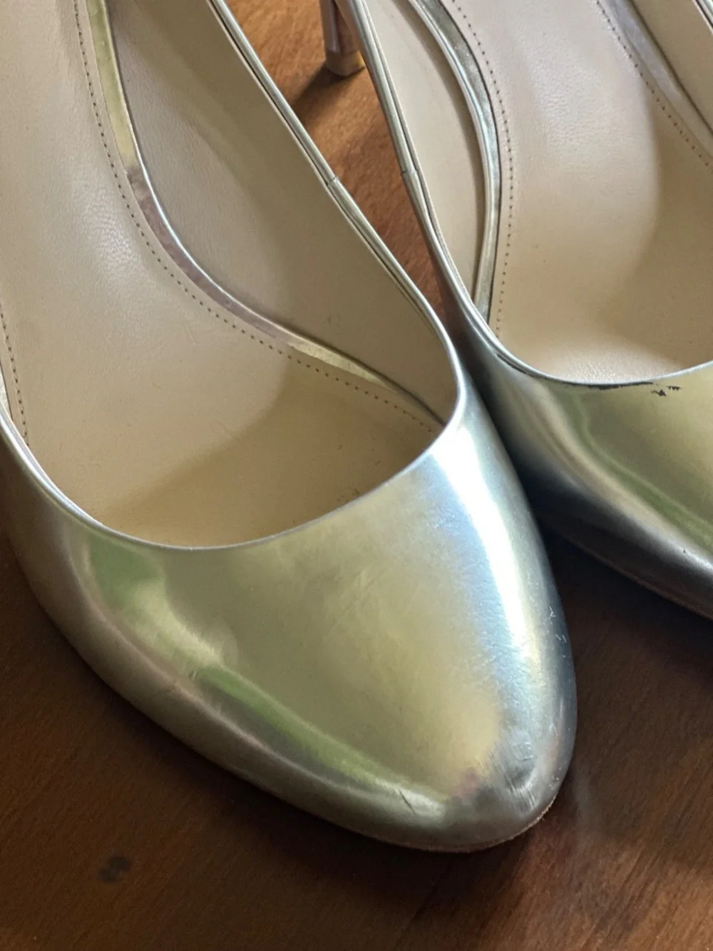 Coach Metallic Silver Pump - 9.5